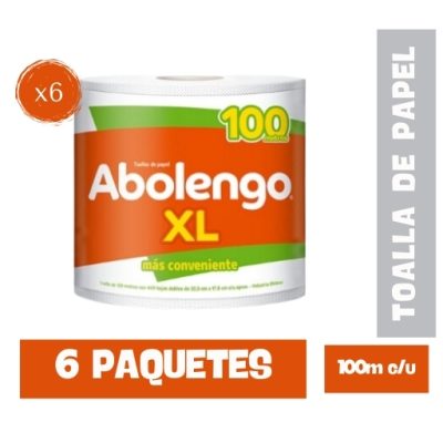 Toalla de Papel Abolengo XL D/H 6u 100m c/u